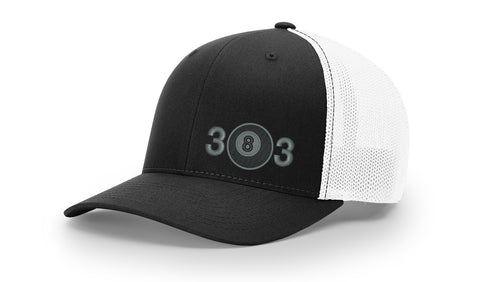 Lassen National Forest 383 - RICHARDSON 110 R-FLEX TRUCKER - BLACK/WHITE
