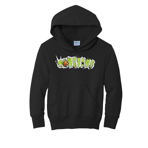 MONSTARS BASKETBALL - Youth Core Fleece Pullover Hooded Sweatshirt