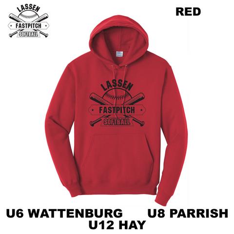 LASSEN YOUTH FASTPITCH SOFTBALL - U6 WATTENBURG - HOODIE