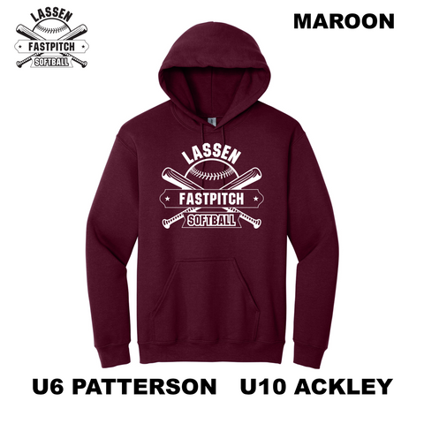 LASSEN YOUTH FASTPITCH SOFTBALL - U10 ACKLEY - HOODIE