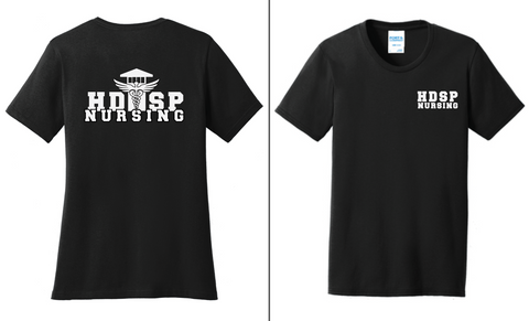 HDSP NURSING - LADIES Short Sleeve Tee - Black