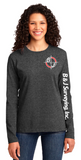 B&J Surveying, Inc. - Port & Company Ladies Long Sleeve Core Cotton Tee