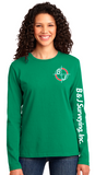 B&J Surveying, Inc. - Port & Company Ladies Long Sleeve Core Cotton Tee