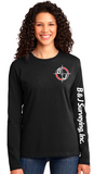 B&J Surveying, Inc. - Port & Company Ladies Long Sleeve Core Cotton Tee
