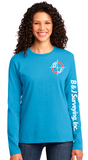 B&J Surveying, Inc. - Port & Company Ladies Long Sleeve Core Cotton Tee